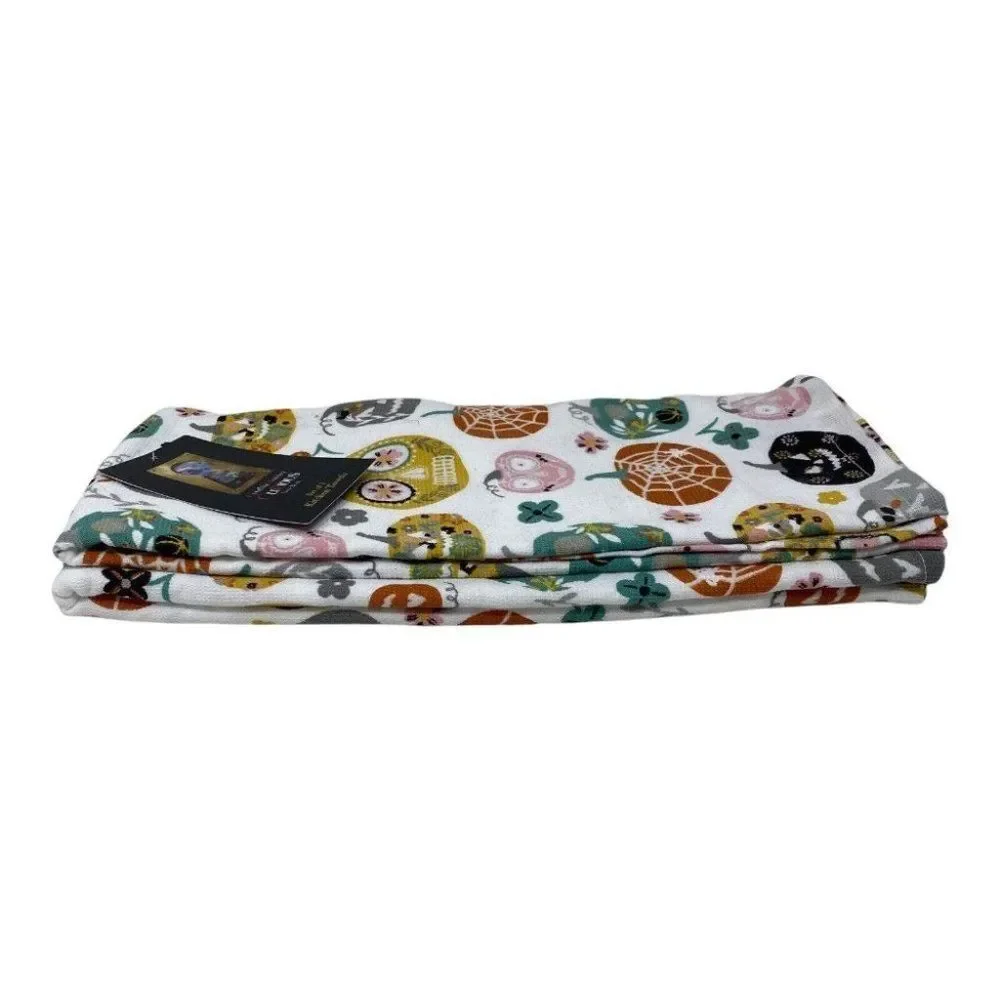 2 Cynthia Rowley Halloween Kitchen Towels 20’’ X 28’’ Pumpkins Jack O‎ Lantern